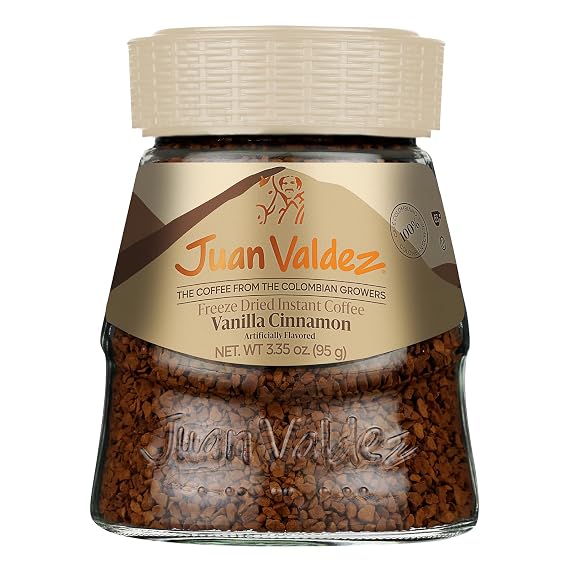 Juan Valdez Freeze-Dried Instant Coffee, Vanilla Cinnamon, 3.35 oz