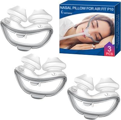 Replacement Nasal Pillows for Airfit P10 Medium 3 Packs, FSAHSA Eligible, Lighter Weight and Better Seal, Replacement CPAP Supplies with Softer Silicone