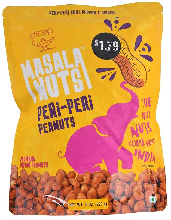Masala Nuts Peri Peri Peanuts (8oz)