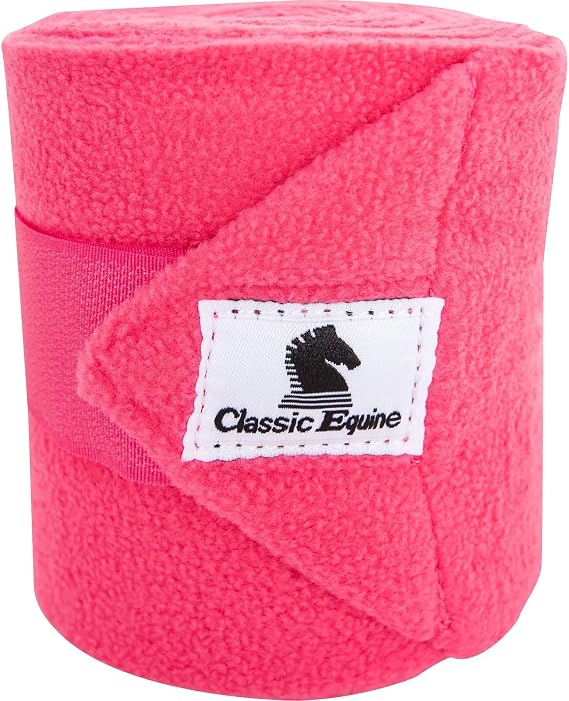 Classic Equine Hot Pink 4 Pack Polo Wraps