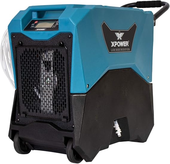 XPOWER XD-85LH Commercial LGR Dehumidifier for Basements and Crawlspaces - Blue