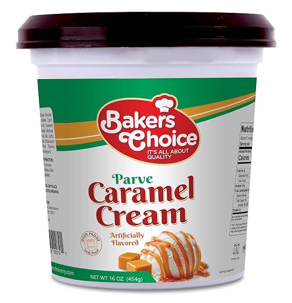 Premium Caramel Spread, 16 oz. - Caramel Cream Pastry Filling and Topping - Dairy Free, Kosher