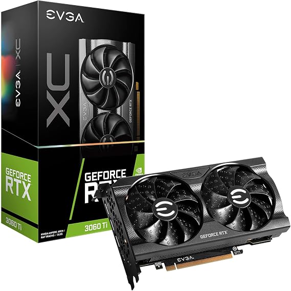EVGA GeForce RTX 3060 Ti XC Gaming, 08G-P5-3663-KL, 8GB GDDR6, DualFan, Metal Backplate, LHR