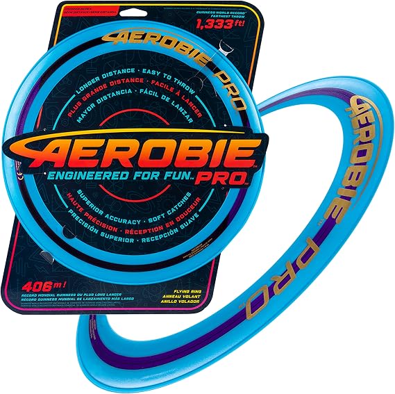 Aerobie Pro Ring Outdoor Kids Toy for Boys and Girls, All Ages, Colors may Vary
