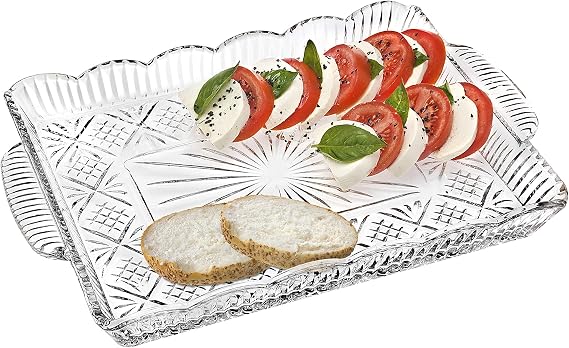 Godinger Serving Tray, Desserts Decor Platter for Appetizers, Snack & Fruit