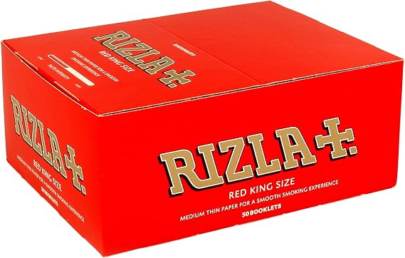 Rizla Red King Size Paper Box Of 50 Books