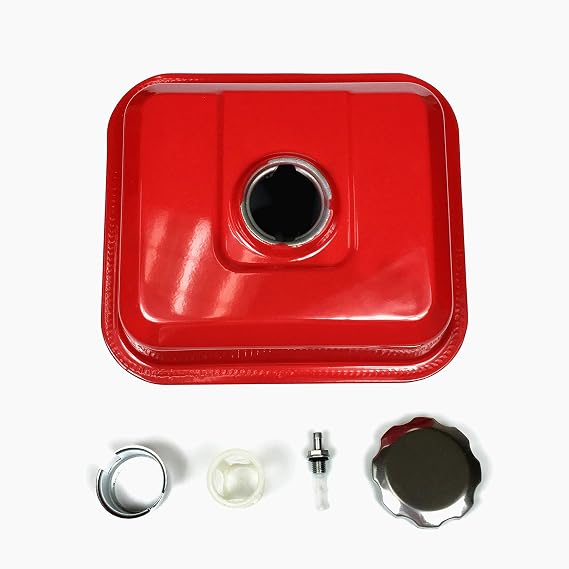 Gas Fuel Tank for Honda GX160 GX200 5.5HP 6.5HP Engine Water Pump Snow Blower EG1400X EZ1400 EG2200X EZ2500 Generator For BAJA WARRIOR HEAT 196CC MB165 MB200 Mini Bike & Petcock