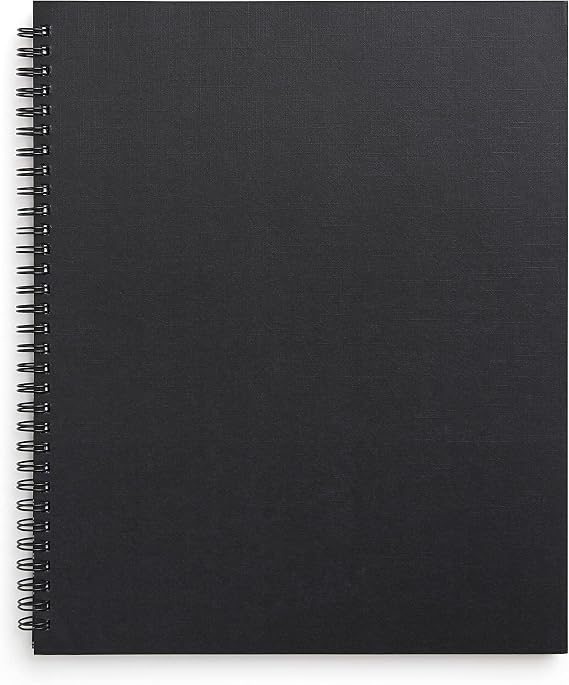 TRU RED Large Soft Cover Project Planner Notebook, Black