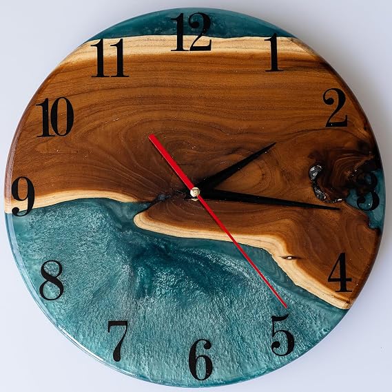 Battery Operated Wall Clock Wall Decor Living Room Battery Wall Clock - Silent Non-Ticking Battery Clock 12 in Analog Clock