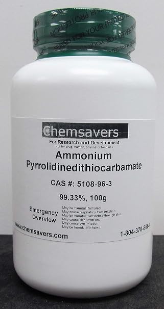 Ammonium Pyrrolidinedithiocarbamate, 99.33%, 100g