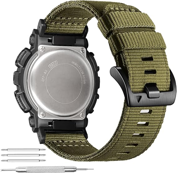 YOOSIDE Rugged Nylon Watch Strap for Casio gshock DW-5600/8900, Adjustable Sports Wristband for GA-100/GW-B5600/GB-5600 /GW-6900