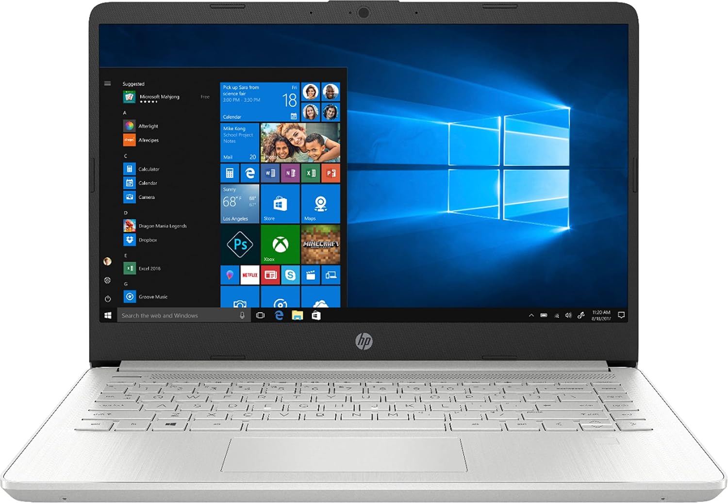 HP 14-DQ100 Laptop 2022 14” FHD 1920 x 1080 Display Intel Core i3-1005G1, 2-core, Intel UHD Graphics, 8GB DDR4, 1TB SSD, Backlit Keyboard, Wi-Fi 5, Bluetooth 5, 720p HD Camera, Windows 10 Pro