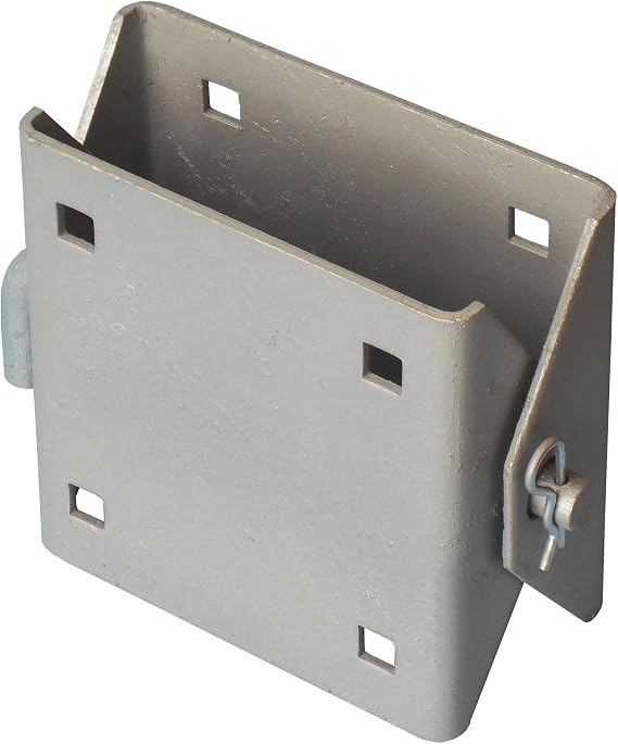 Dock Edge Stationary Dock Connector Hinge, Galvanized, 7/16" Holes for 3/8" Carriage Bolts
