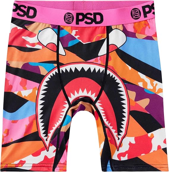PSD Underwear Youth Boys Boxer Briefs - Warface Print, Comfortable Active Underwear for Boys, Boys Underwear Packs & Singles