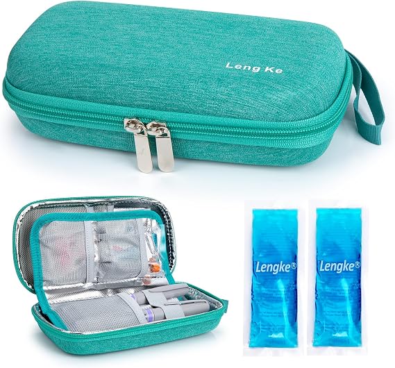Insulin Cooler Travel Case TSA Approved for Insulin Pen, Insulin Supplies, Insulin Pen Cooler Travel Case (Green)