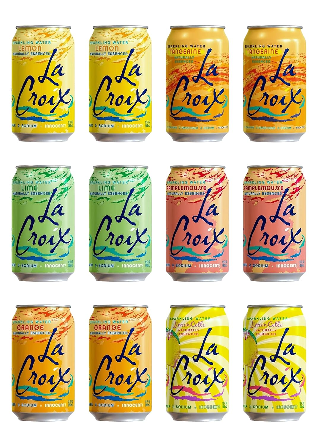 La Croix Sparkling Water - LaCroix Citrus Variety 12 Pack Seltzer Water - La Croix Flavored Carbonated Water, Sparkling Water Cans Variety - La Croix Seltzer Variety Pack - LaCroix Sparkling Water