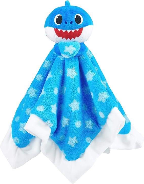 WowWee Baby Shark Official - Daddy Shark Plush Lovey Blue 15 Inch