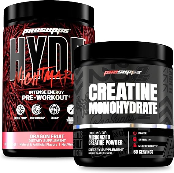 ProSupps Hyde Nightmare Intense Energy Pre-Workout & Creatine 300 Bundle