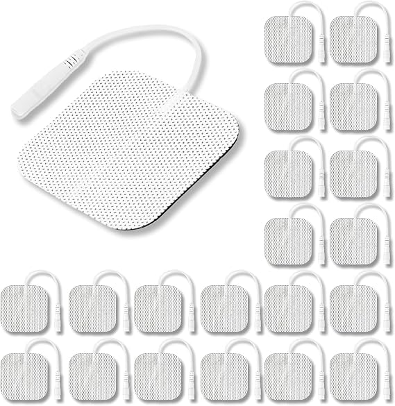 Tens Unit Electrodes Pads 2x2 20 Pcs Replacement Pads Electrode Patches for Electrotherapy