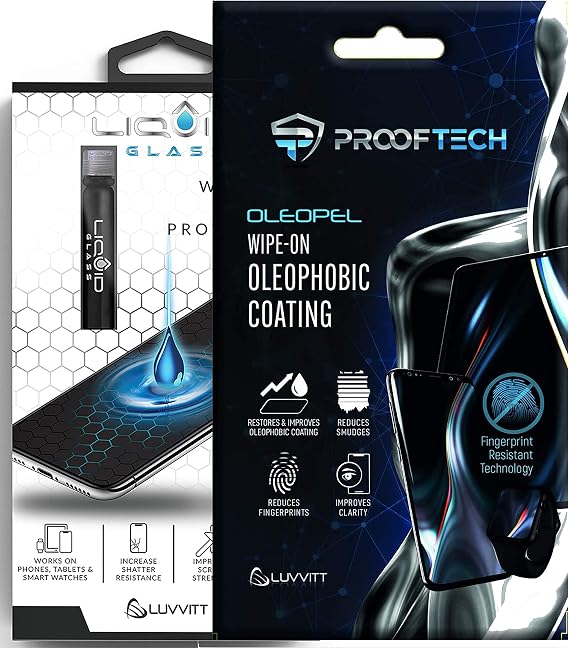 LIQUID GLASS Screen Protector and OLEOPEL Oleophobic Coating Bundle