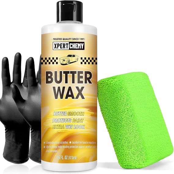 Butter Wet Wax for Car, Polishes and Protects, High Gloss Shine Wax 16oz