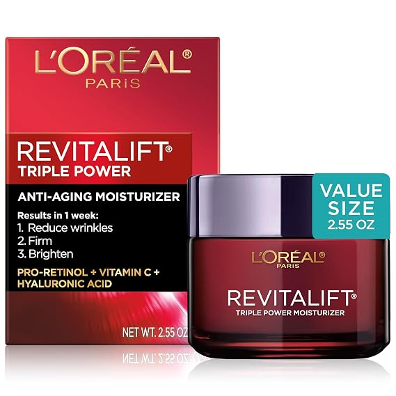 L'Oreal Paris Revitalift Triple Power SPF 30 Face Moisturizer, 2.55 Oz