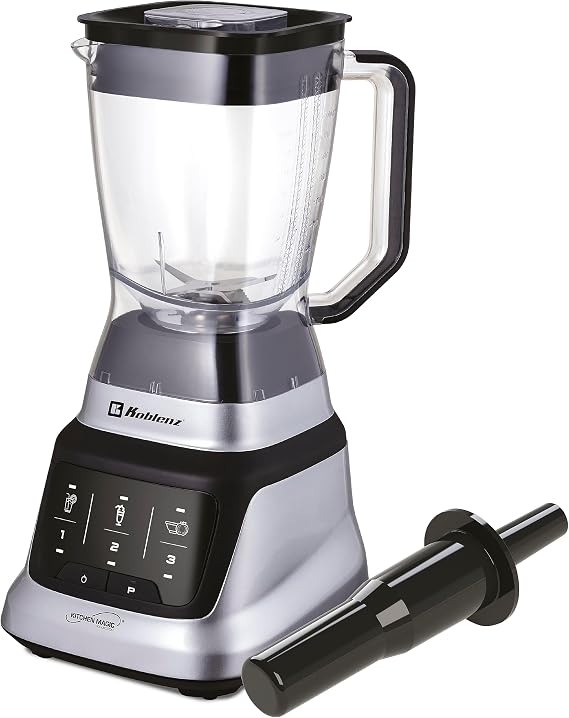 Koblenz Professional Countertop Blender, 1200W, 68 oz, Black/Chrome, LKM-9406