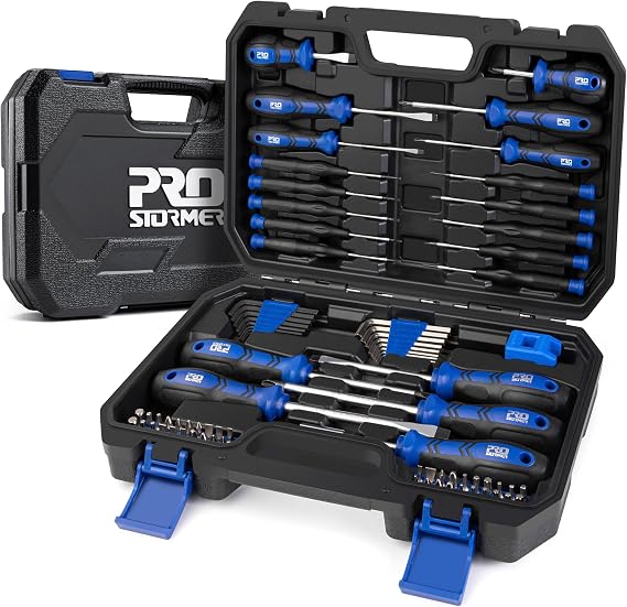 Prostormer 79-Piece Magnetic Screwdriver Set with Tool Box