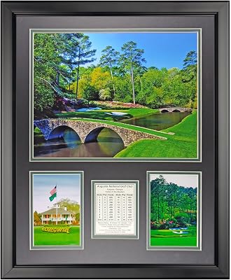 Legends Never Die Augusta National Golf Course- The Masters Collectible | Framed Photo Collage Wall Art Decor - 18x22, Model: 20130U