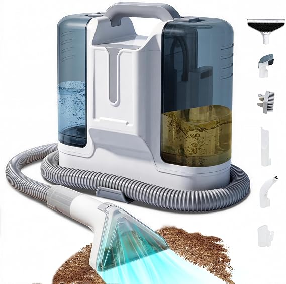 Portable Carpet Cleaner Machine,16Kpa Power Suction with Tools for Pets