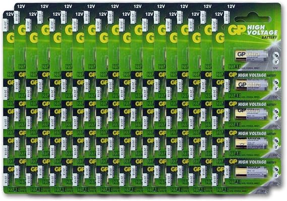 A23 12V Alkaline 23-A replacement battery 23AE GP - 100 Pack