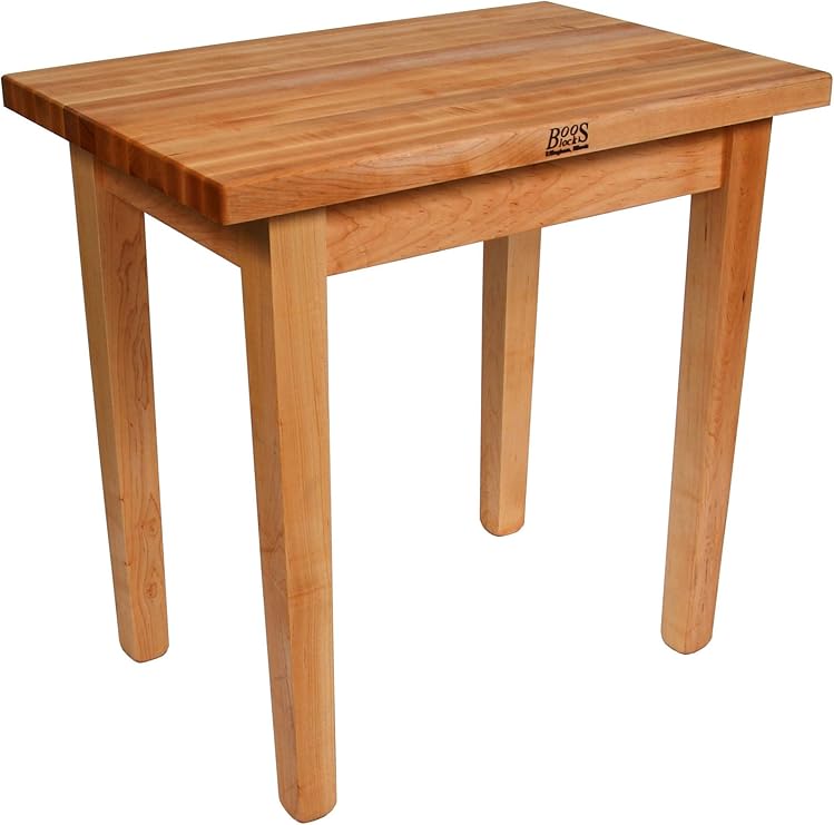 John Boos Country Work Table, 36" x 24" x 1.75"