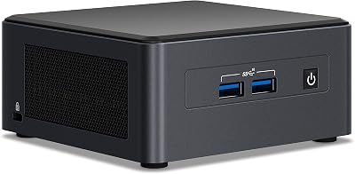 NUC 11 PRO NUC11TNHV70L Dual LAN Mini Desktop ComputerMini PCHTPC,16G RAM512G SSD,Intel Core i7-1185G7 Processor with vPro Technology for HomeBusinessIndustryEducation Use