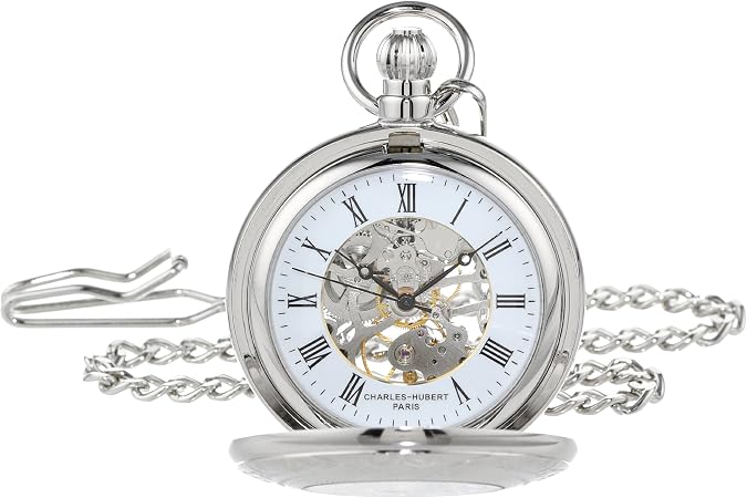 Charles Hubert 3527-W Mechanical Pocket Watch