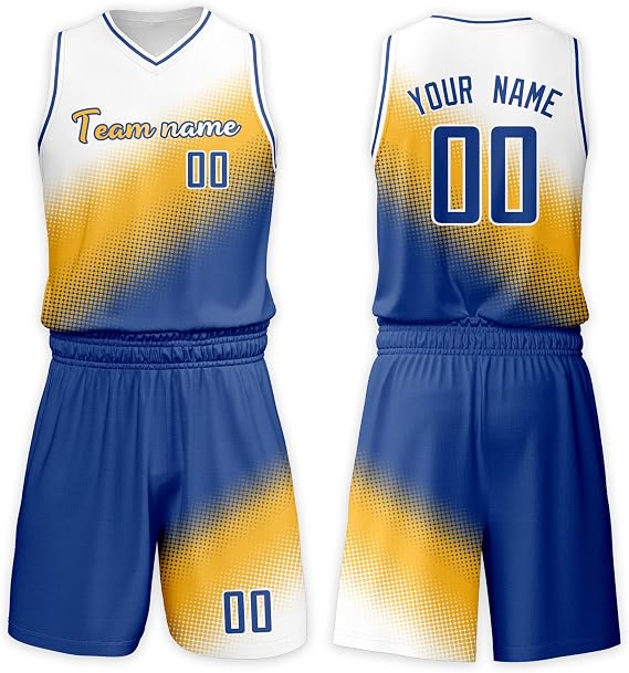Custom Basketball Jersey Suit Men Women Youth Kids Kit Personized Name Number Jersey/Shorts Uniform Boys Girls Fans Gift