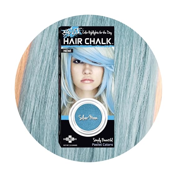 Splat Silver Moon Hair Chalk, 1 Compact, Vegan & Cruelty Free