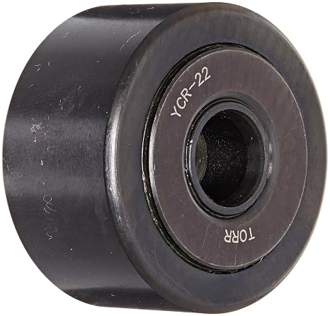 Koyo YCR-22 Yoke Roller, Unsealed, Inch, Steel, 1-3/8" Roller Diameter, 3/4" Roller Width, 3/8" Inner Diameter, 13/16" Overall Width