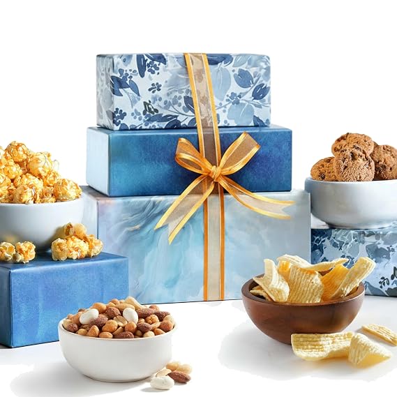 Broadway Basketeers Gift Basket Box Filled with Assorted Snacks & Sweets | Sweet snack assortment for birthday, sympathy, thank you, and holiday gifting. Ready to gift. Kosher.