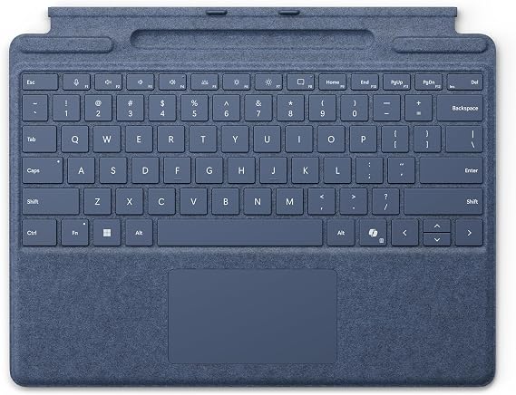 Microsoft Surface Pro Keyboard with Slim Pen Storage | Sapphire | Compatible with Surface Pro Copilot +, Surface Pro 9, or Surface Pro 8