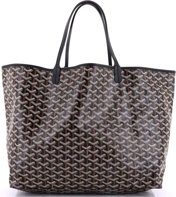 Pre-Loved Saint Louis Tote Coated Canvas GM, Black