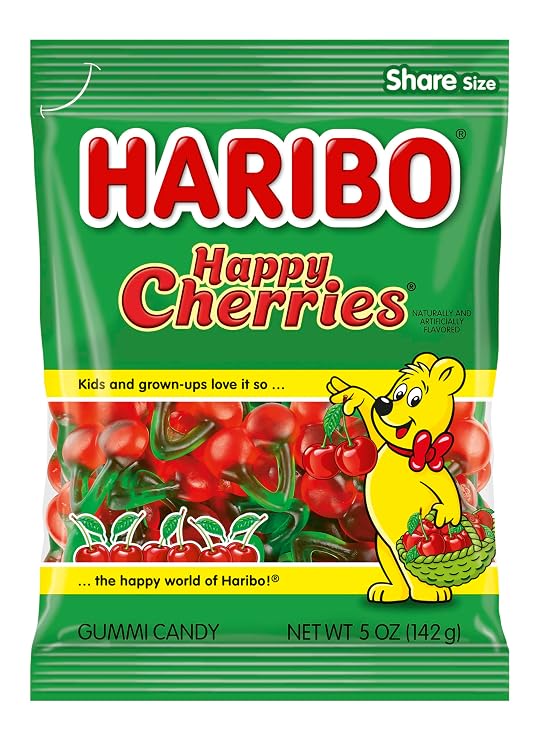 HARIBO Happy Cherries Fruity Gummy Candy, 5 oz. Bag