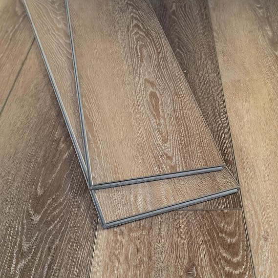 Flooret 72" Full Plank Sample Luxury Vinyl Plank Flooring | DIY Click Installation, 40 Mil Wear Layer, Waterproof and Scratch Resistant LVP | Elmstead Signature