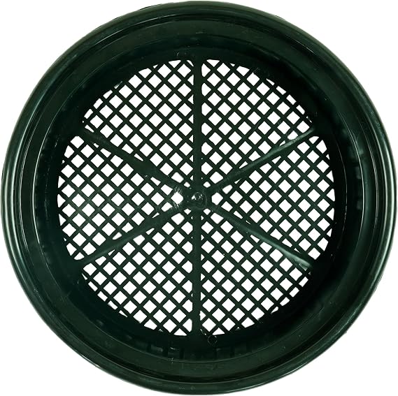 TerraX 13-Inch Gold Classifier with 5/16 Holes Heavy-Duty Sifter - Made in The USA Durable, Lightweight, Perfect for Gold Panning and Prospecting (Green)