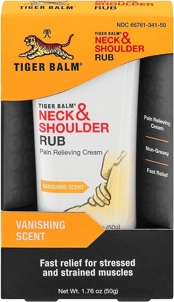 Tiger Balm Neck & Shoulder Rub Vanishing Scent 1.76 oz