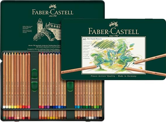 Faber-Castell Pitt Pastel Pencils - Tin of 60