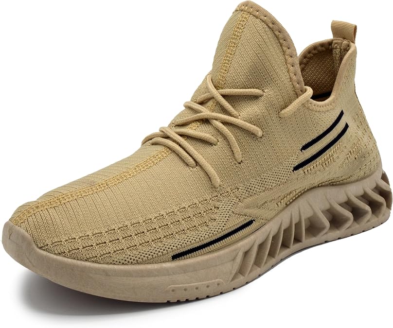 AKADEMIKS Mens Fit Knit Jogger Sneakers, Breathable Running Shoes for Athletic and Casual Wear