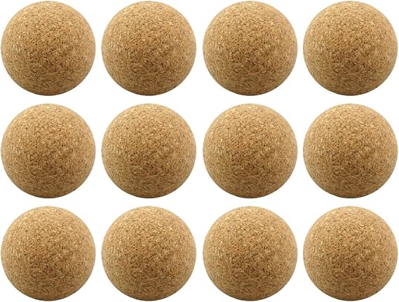 12 Cork Foosballs