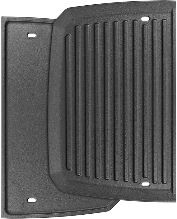 Cast Iron Reversible Grill Griddle Replacement Parts for Weber Pulse 2000 Electric Grills,Non-Stick Cooking Griddle Plate for Weber Pulse 2000 Electric Grill Accessories,1 Pcs, Double-Sided