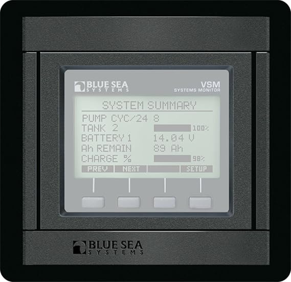 Blue Sea Systems VSM 422 Blank 360 Panel, Black