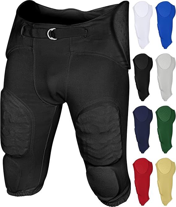Exxact Sports Proline Youth Integrated Football Pants with 7 Flex Pads